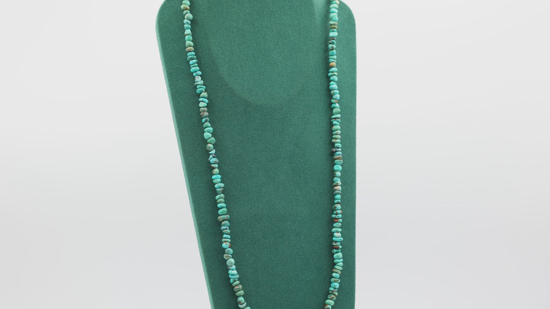 925 Sterling Silver Native Turquoise Nuggets Necklace and Bracelet Set