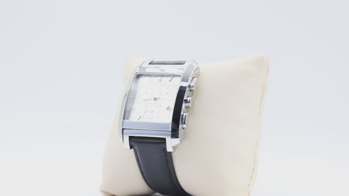 Burberry Men's Genuine Black Leather Watch