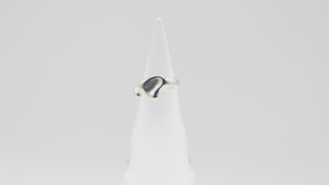 Tiffany & Co. 925 Spain Elsa Peretti Full Heart Open Ring Size 5