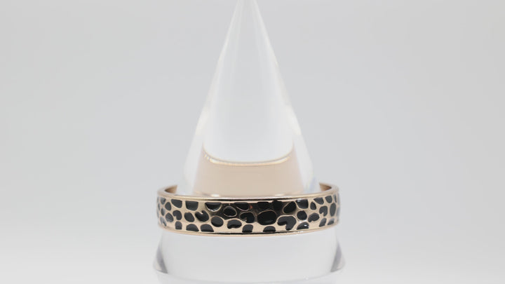 Dana Buchman Leopard Print Gold Tone Bangle Bracelet